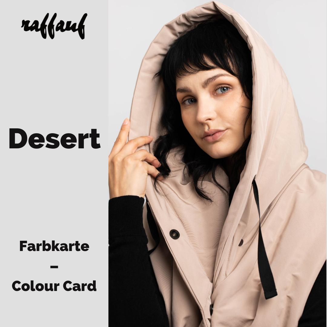 RAFFAUF quilted jacket MELISSA Desert colour card