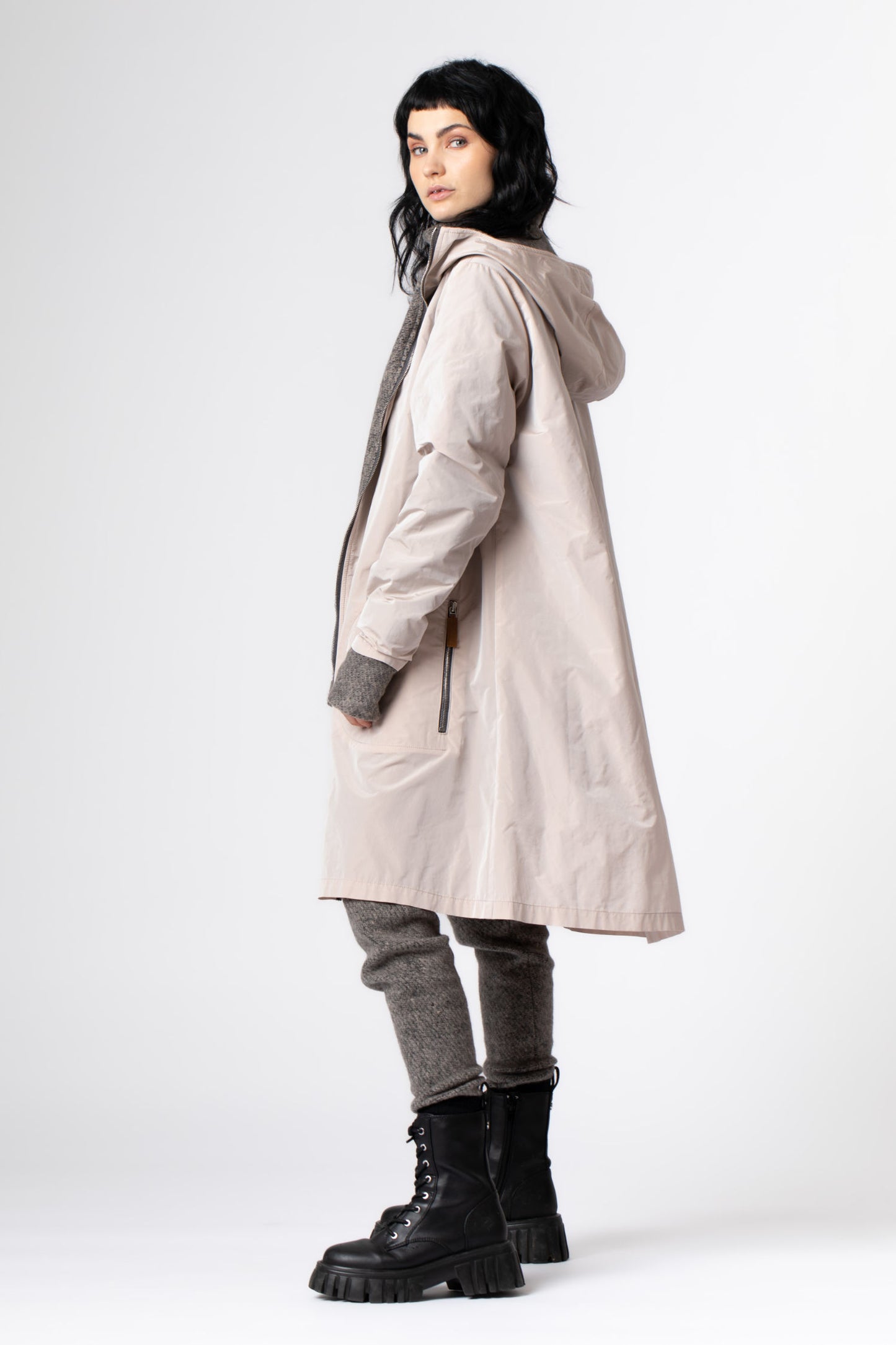 RAFFAUF winter coat GOCCIA with wool lining